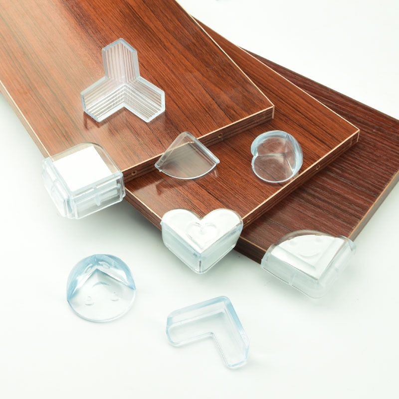2/5Pcs Baby Safety Transparent PVC Protector Table Corner Furniture Protection Cover Children Anticollision Edge Corner Guard