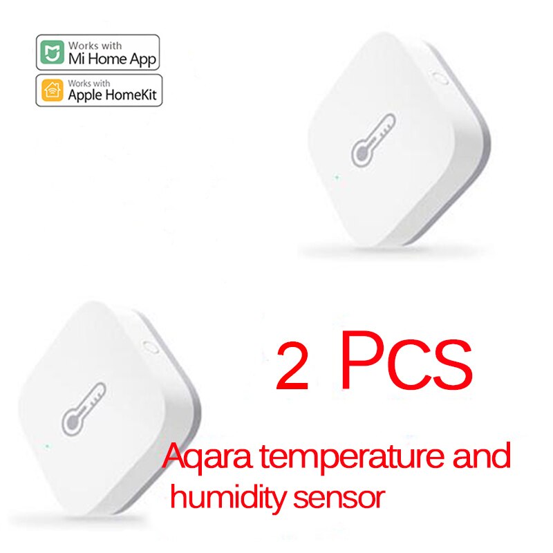 Aqara Smart Luftdruck Temperatur Feuchtigkeit Sensor Umwelt Zigbee Fernbedienung Arbeit Mit XiaoMi Hause Homekit Gateway Hub: 2pcs Aqara Humidity