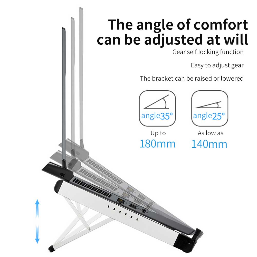 Universal Antislip Moderne Desktop Houder Verstelbare Hoogte Laptop Stand Opvouwbare Draagbare Uitgeholde Kantoor Woonaccessoires