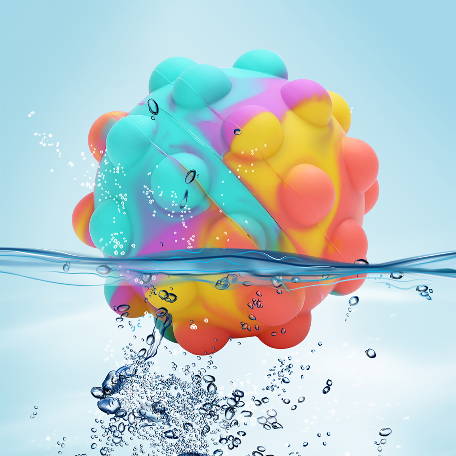 3d decompressieballen, antistresskubussen van siliconen, regenboogballen, drukballen, fidget toys, kawaii vingerdrukballen, stressverlichtende speeltjes.