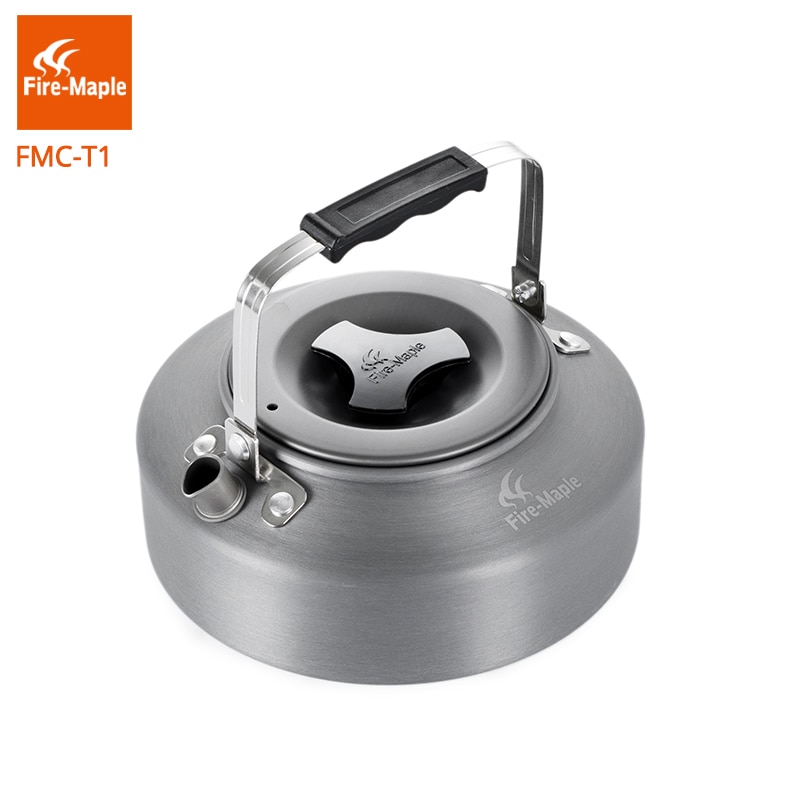 Feuer Ahorn draussen Camping Kaffee Tee Topf Camping Wandern ultraleicht Wasserkocher Aluminium Legierung 0,8 L mit Wärme nachweisen Griff Tee FMC-T1