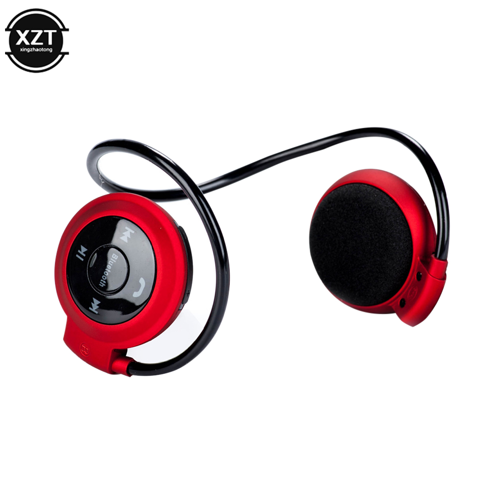Mini bezprzewodowe słuchawki Bluetooth Stereofoniczne słuchawki sportowe Odtwarzacz muzyczny Słuchawki na kartę SD z mikrofonem Wodoodporne