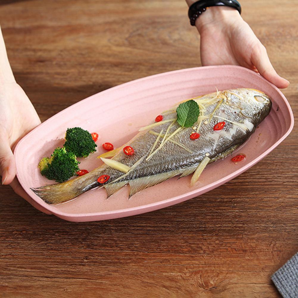 Oval Large Fish plate Creativity Home PP Fruit Sushi Platter Restaurant cutlery tray