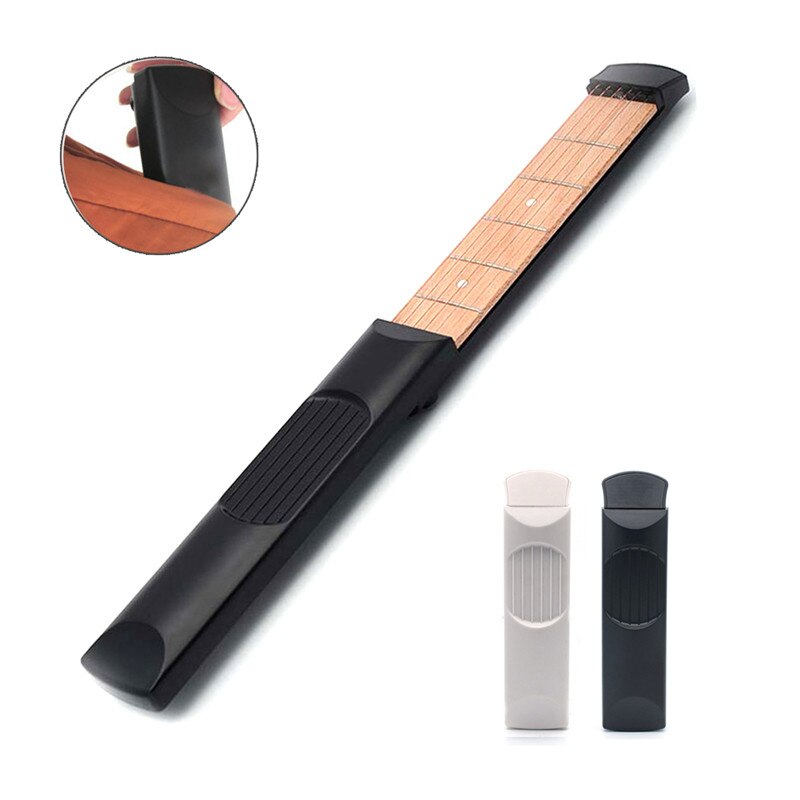 6 Fingerboard Pocket Guitar Practice Neck Portable Pocket Guitar Model Practice Tool Accessories For Beginner