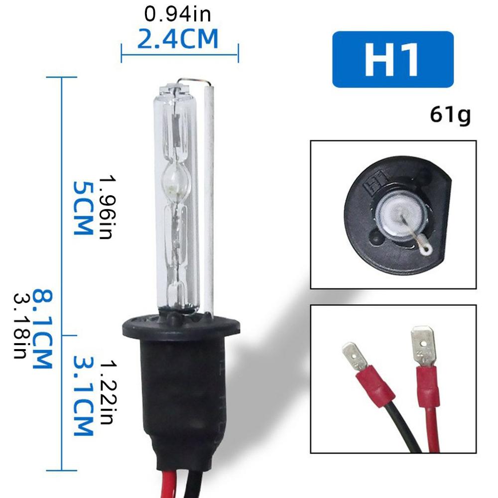 2pcs Automobile Vehicle Car Xenon Lamp Light Buld H1-3000K-15000K Fixment Replacement Car Accessories