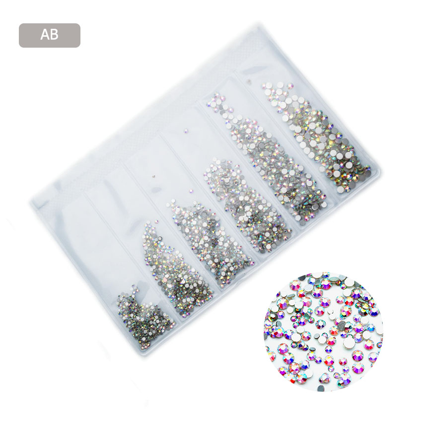 Kristall nail art dekorationer glas strass nagel strass nagel konst strass ädelstenar stenar för naglar tillbehör  tz1002
