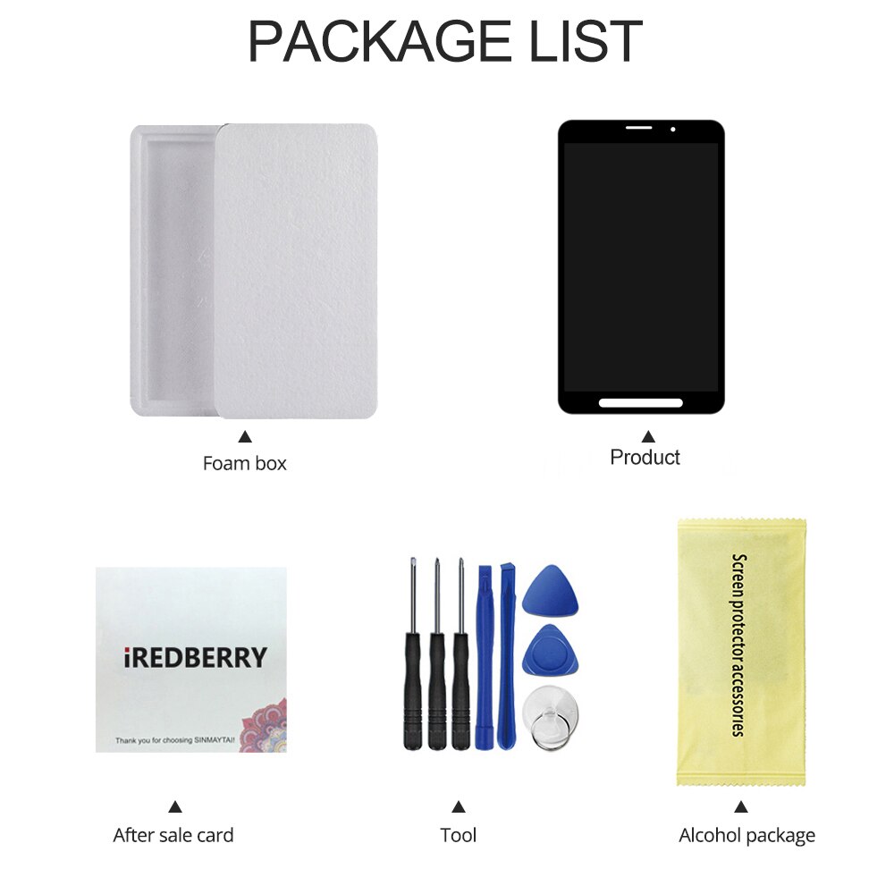 8.0 '' til samsung galaxy tab active sm -t365 t365 lcd display panel tablet touch screen digitizer assembly reservedele
