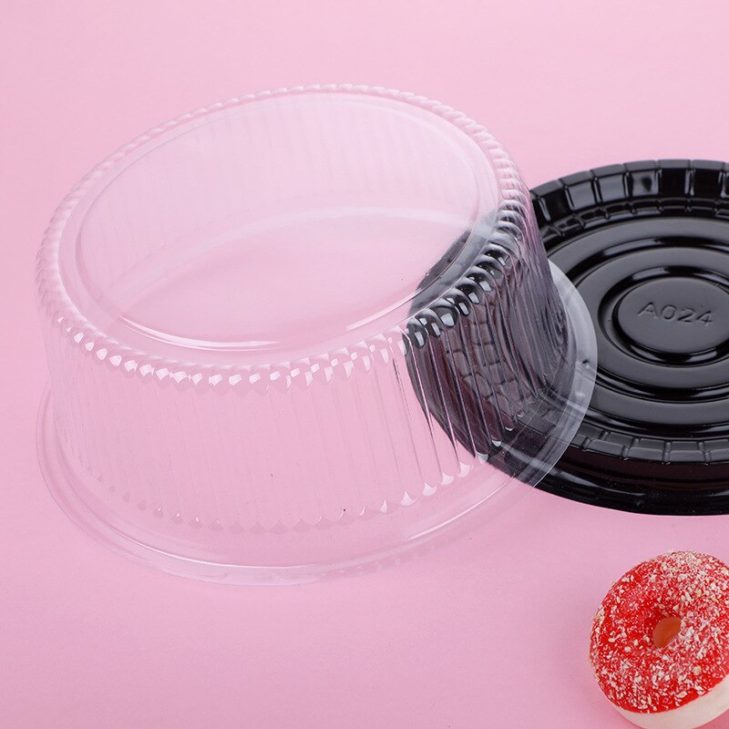 10pcs 8 Inch Transparent Cake Box Plastic Cake Boxes And Packaging Transparent Clear Cupcake Muffin Dome Holder Cases Wedding