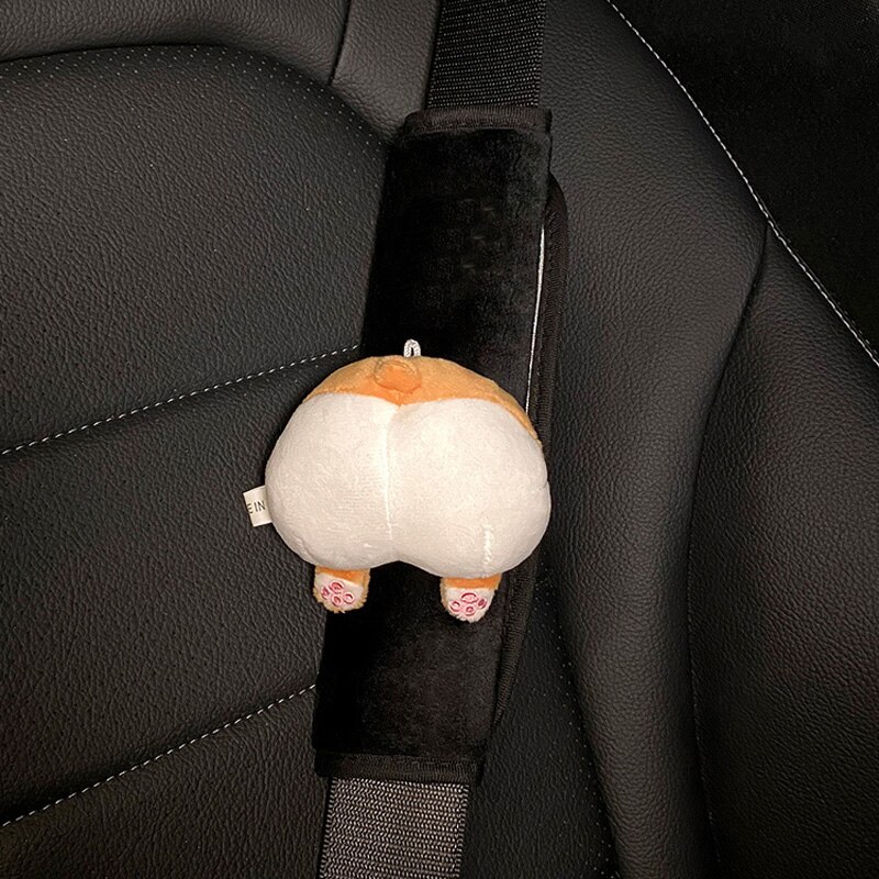 1PC Cute Cartoon Car Seat Belt Cover Shoulder Strap Harness Cushion Children Kids Seatbelt Shoulder Pad Auto Neck Support