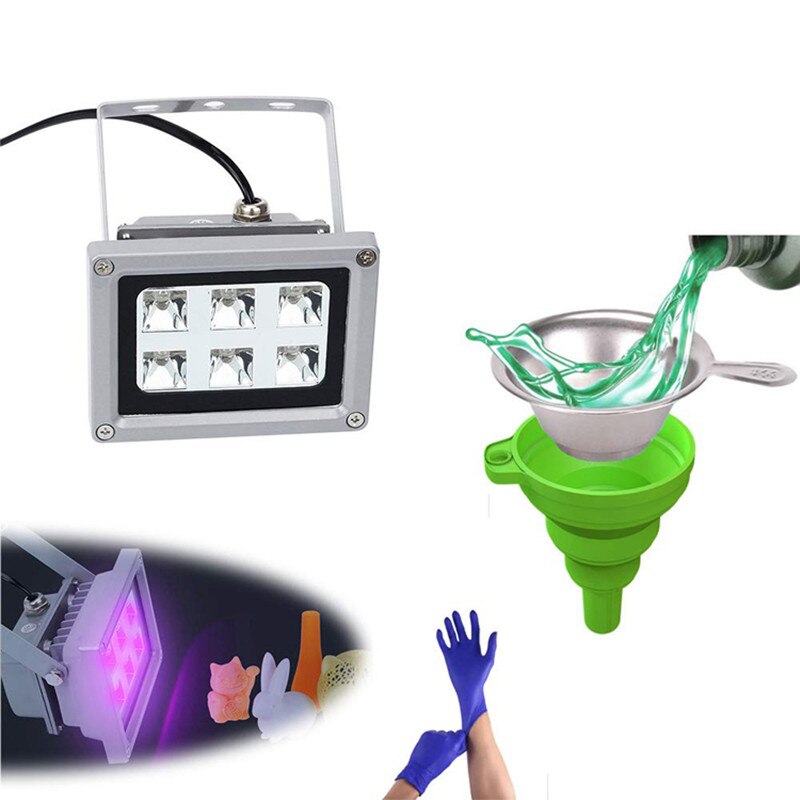 Lampe à polymérisation en résine UV 405nm, convient pour SLA DLP, imprimante 3D, résine photosensible, effet de polymérisation, DIY