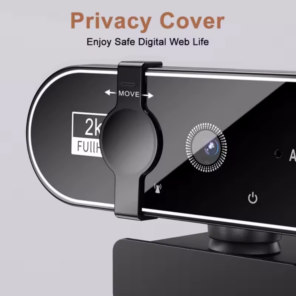 4k webcam per computer con messa a fuoco automatica, 1080p webcam per computer ad alta definizione, rete usb, trasmissione in diretta, 2k webcam full hd con microfono