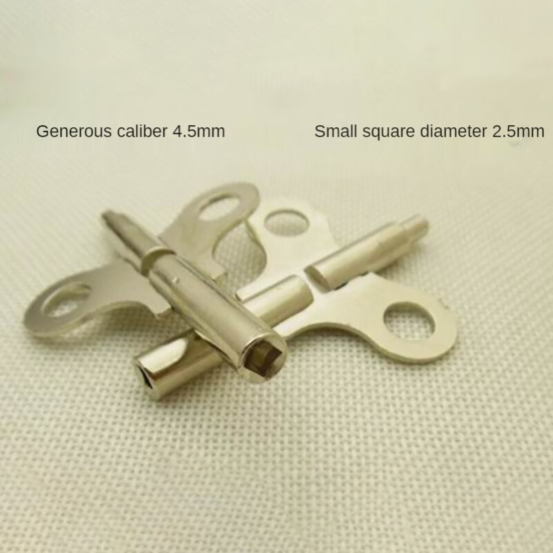 Winding Key Two Headed 2.5mm 4.5mm Floor Clocks Mechanical Movement Winding Key Clockswork Accessories Pendulum Clock Mechanism