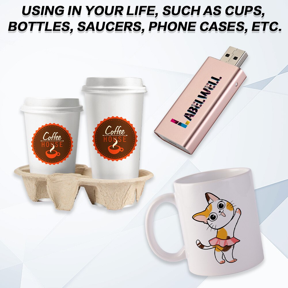 Inkjet Water Slide Decal Transfer Paper A4 10/20 Sheets Transparent Waterslide Decal Paper for Inkjet Printer DIY Nails Cups