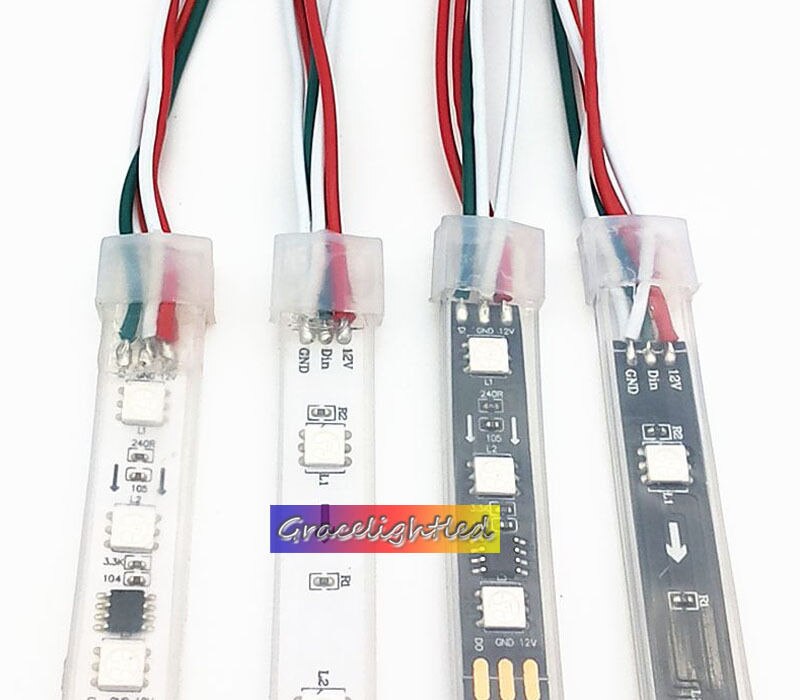 WS2811 5050 RGB LED Strip 1M 5M 150 300Leds Addressable DC12V IP60 IP65 IP67