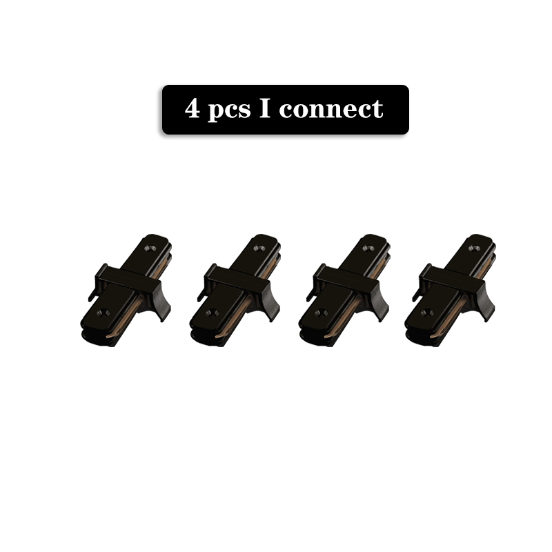 Riel de luz LED para tienda de ropa, riel eléctrico de 2 cables con manchas, lámpara de pista para iluminación del hogar, foco de rieles, 1M, 0,5 M: Azul oscuro / Negro