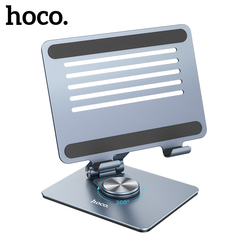 HOCO-soporte plegable de aleación de aluminio PH52 para ordenador portátil, accesorio giratorio de 360 ° para iPad Air, antideslizante, para Macbook Pro
