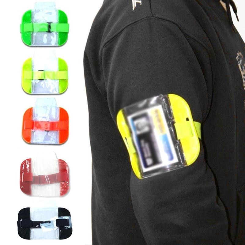 Elastisk armbånd id-badgeholder foto armbånd kredit pvc-kort remkasse kortholder id justerbar elastik  i7 g 6