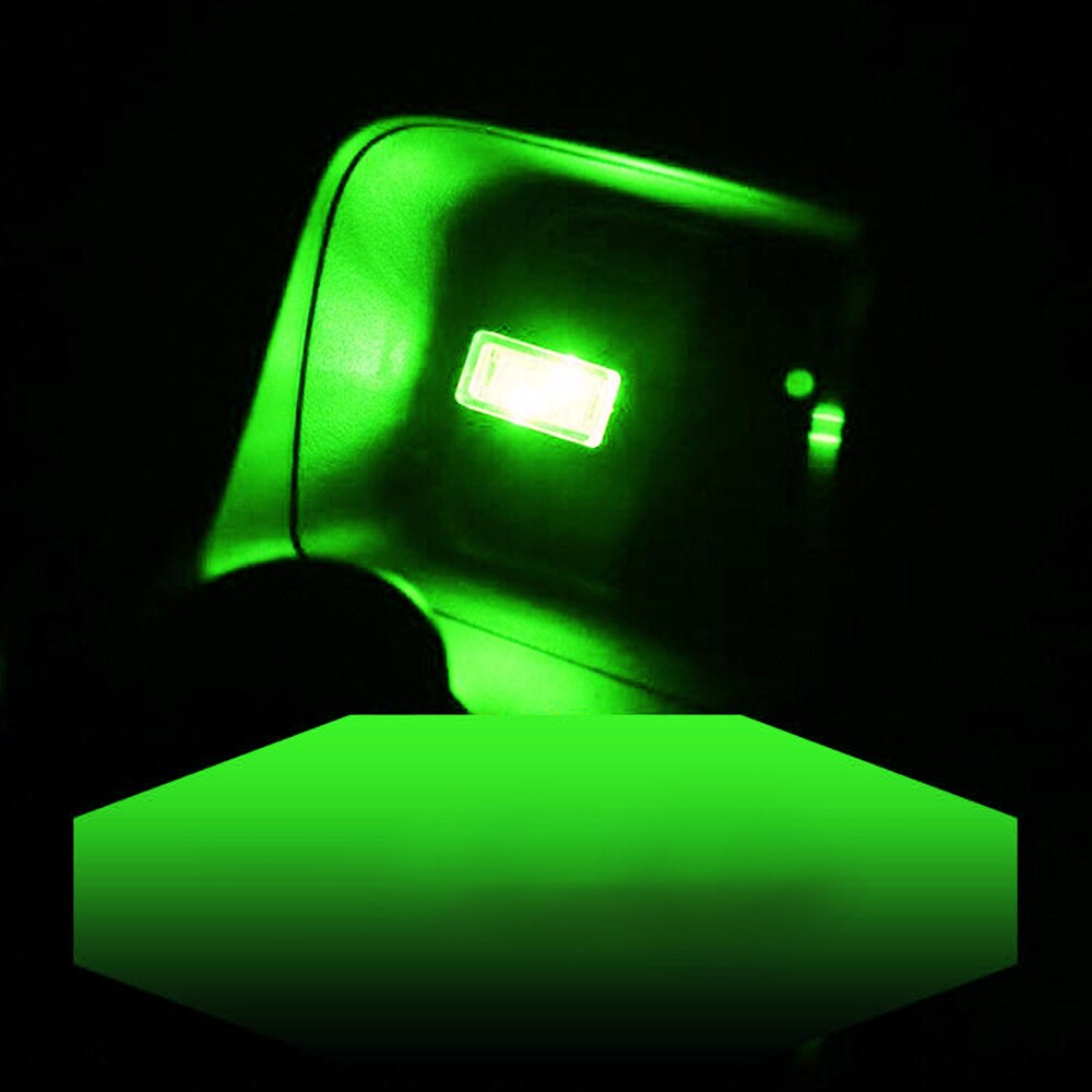 Auto Mini Usb Light Flexibele Neon Ambient Led Light Car Sfeer Auto Decoratieve Lamp Auto Interieur Licht Accessoires: Green light