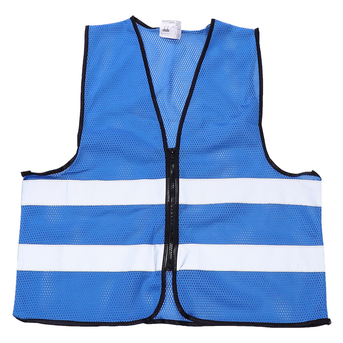 6Stck Atmungsaktive Komfortable Reißverschluss Weste Radfahren Weste für Reiten Radfahren Joggen gehen: Blau