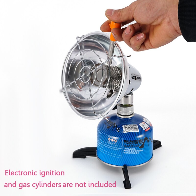 Réchaupoe à Gaz Portable Pliable 6800W-18000W Pour Camping (butane, Acier Inoxydable)
