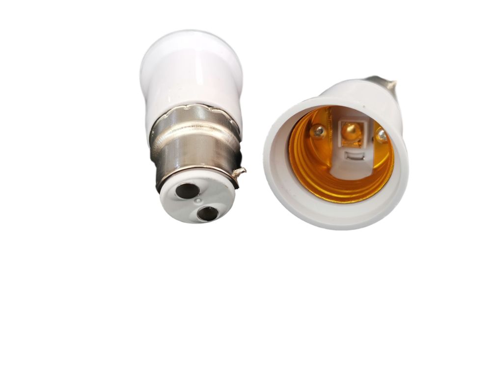 Portalámparas incombustible B22 a E27, Base de luz, Adaptador tipo bombilla, novedad