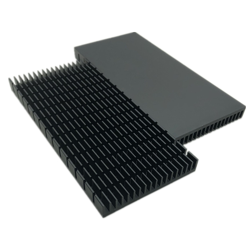 Disipador de calor negro oxidado de alta potencia, radiador ranurado de 150x70x11MM, de , 1 unidad