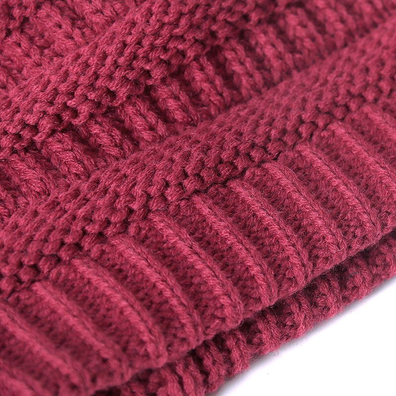Knitted Beanie Winter Hat Adult Children Fall Thick And Warm And Bonnet Skullies Beanie Soft Knitted With Tag