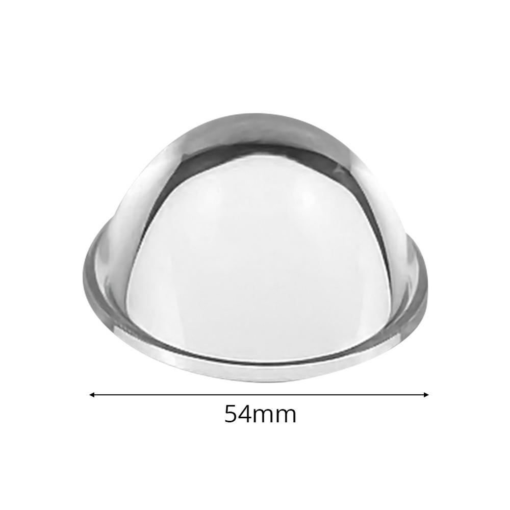 Lente de vidrio óptico convexo plano para linterna LED, lámpara automática, foco de luz, linterna de bicicleta, foco de cabeza, 30, 44, 54, 66 Mm: YELLOW