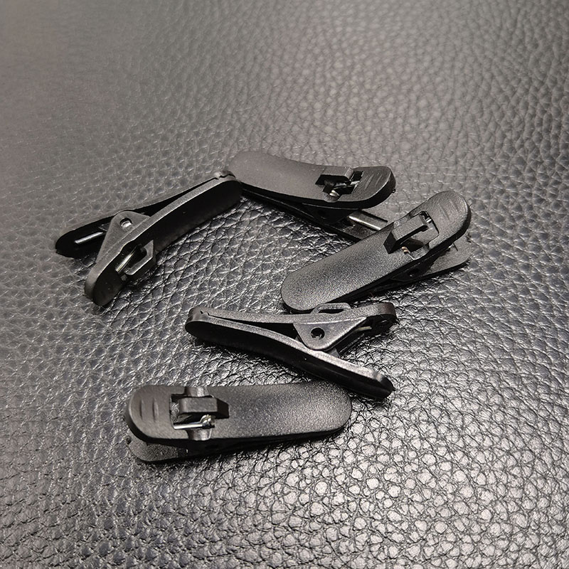 15 teile/los klemmen für kopfhörer Headset klemme kragen Clip kopfhörer kabel Clips kopfhörer zubehör mp3/4 schützen: Schwarz