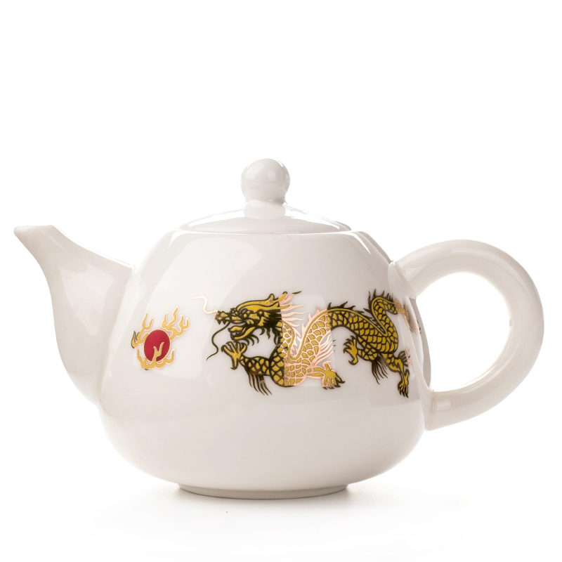 Keramik Teekannen Yixing Teekanne Weiß Porzellan Tee Setzt Chinesische teekanne Einzigartige Wasserkocher Kung Fu Teaset Infuser China Tee Tassen D001: 3