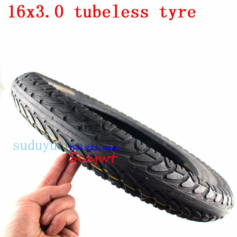 16x3.0 inch thickening tubeless tire electric car tire 16*3.0 inch Electric Vehicle and E-bike Vacuum tyre