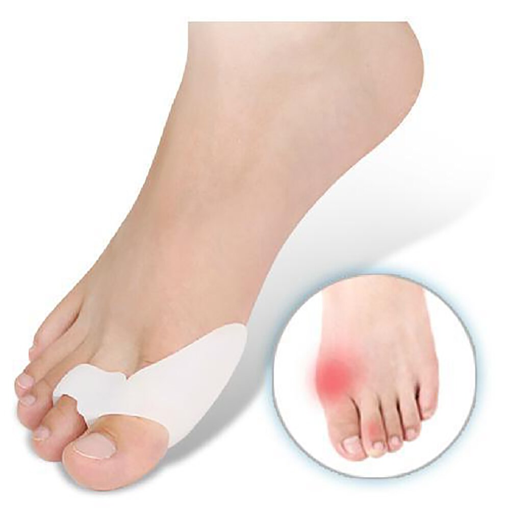 2 Stks/pak Silicone Thumb Corrector Grote Teen Separator Voet Tenen Bescherming Straightener Bunion Protector Health Nail Care Tools