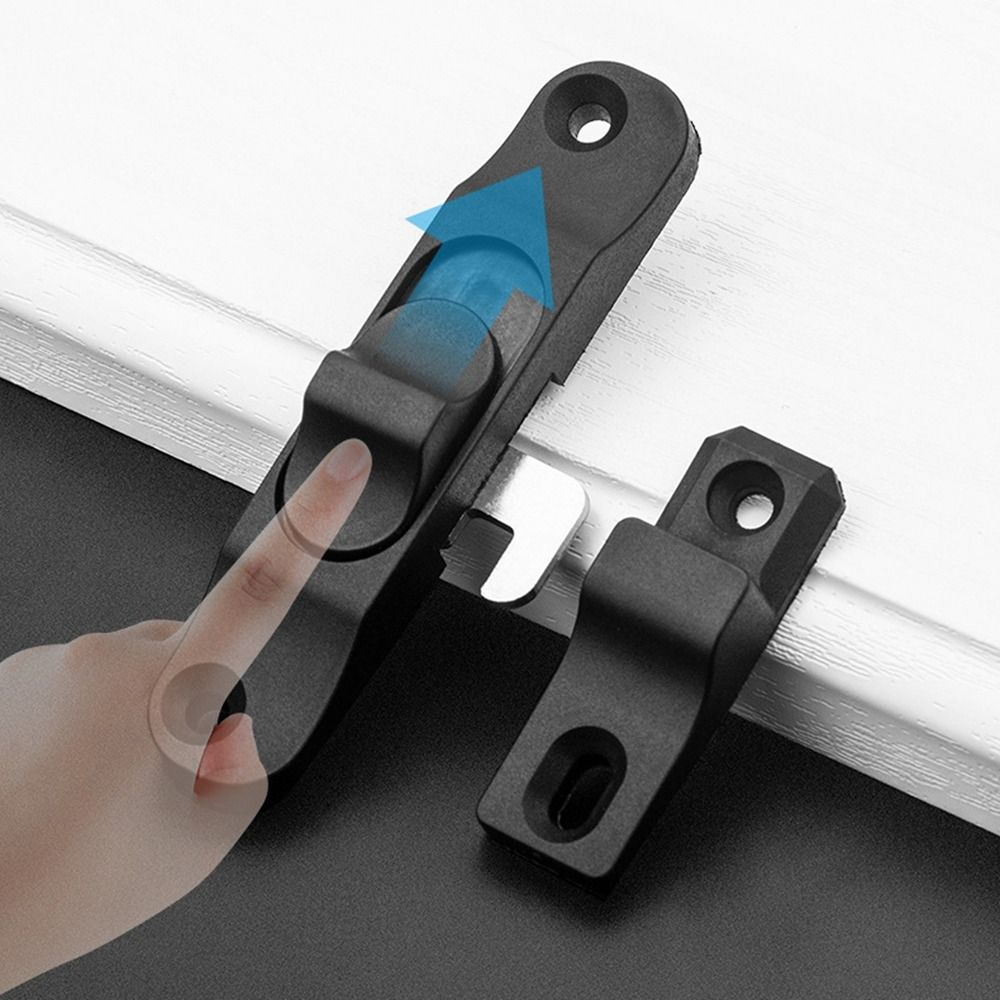 Aluminium Alloy Sliding Pull Door Lock Hardware Anti Theft Window Hook Lock Push-Pull Multifunctional Door lock buckle Door