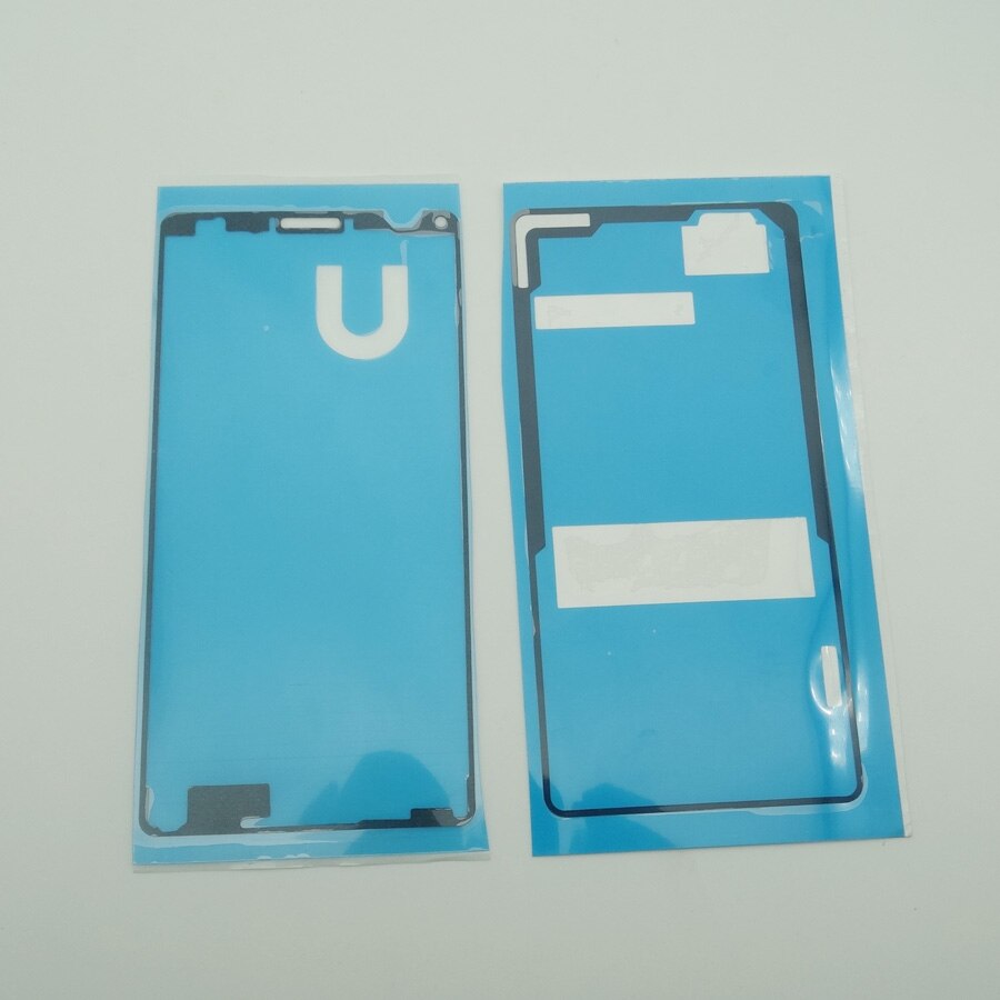 1Set = 2 Stuks Voor Sony Xperia Z3 Compact Mini D5803 D5833 M55W Voor + Terug Frame Sticker sticky Lijm Tape