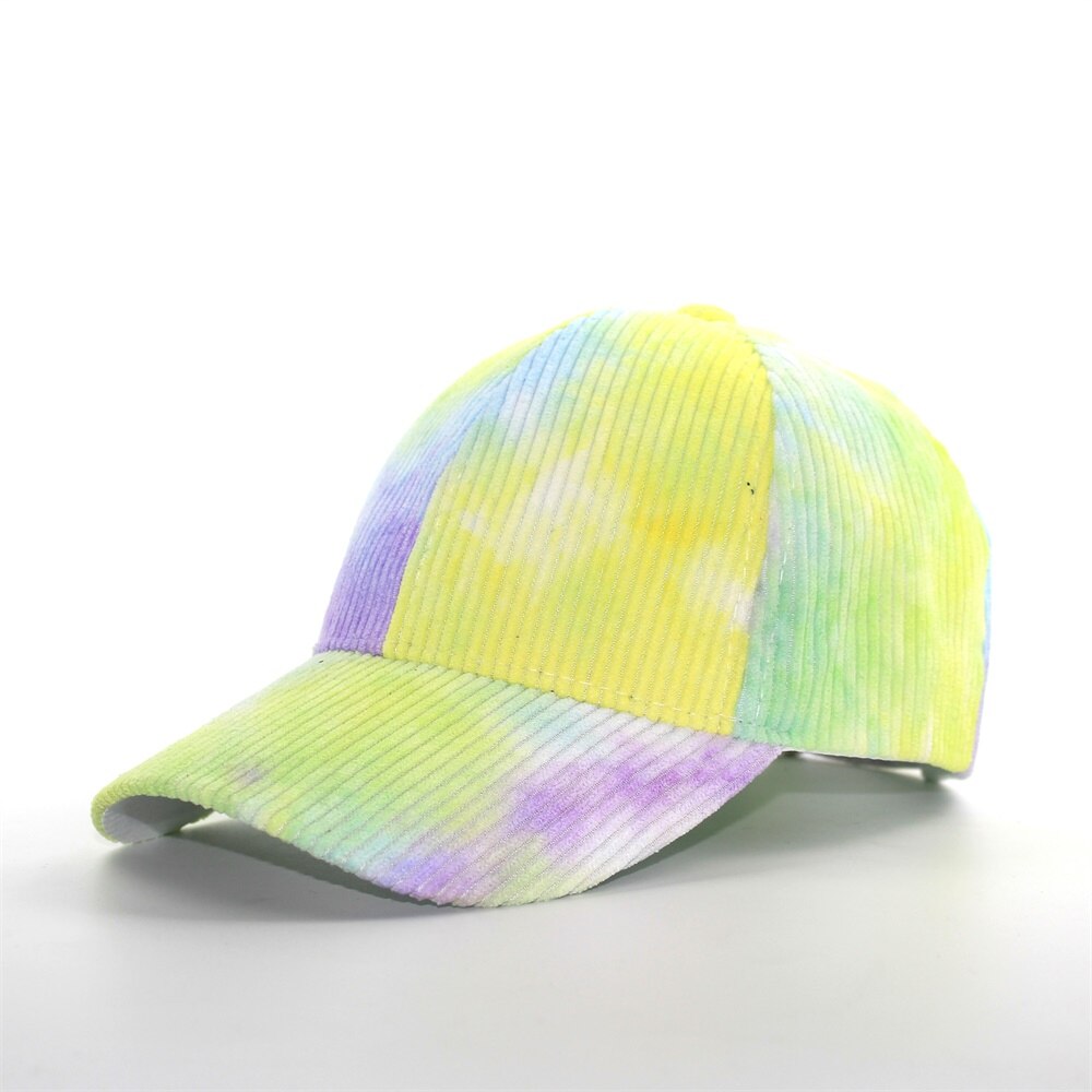 Nuovo Inverno cravatta-tintura Velluto A Coste di colore ah Raggiunto Il Picco cappucci Coppia tutto'aperto Caldo Cappellini Da baseball casuale Selvaggio Trucker cranio cappucci: stile 5