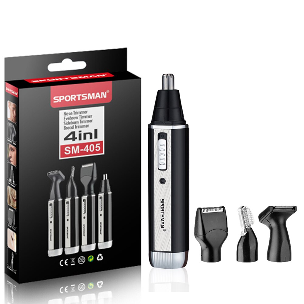 Electric Ear Nose Trimmer Hair Removal Rechargeable Trimmer Men Cutter Beard Shaver Face Eyebrow Nose Hair Removal Device: 4 IN 1 Type3