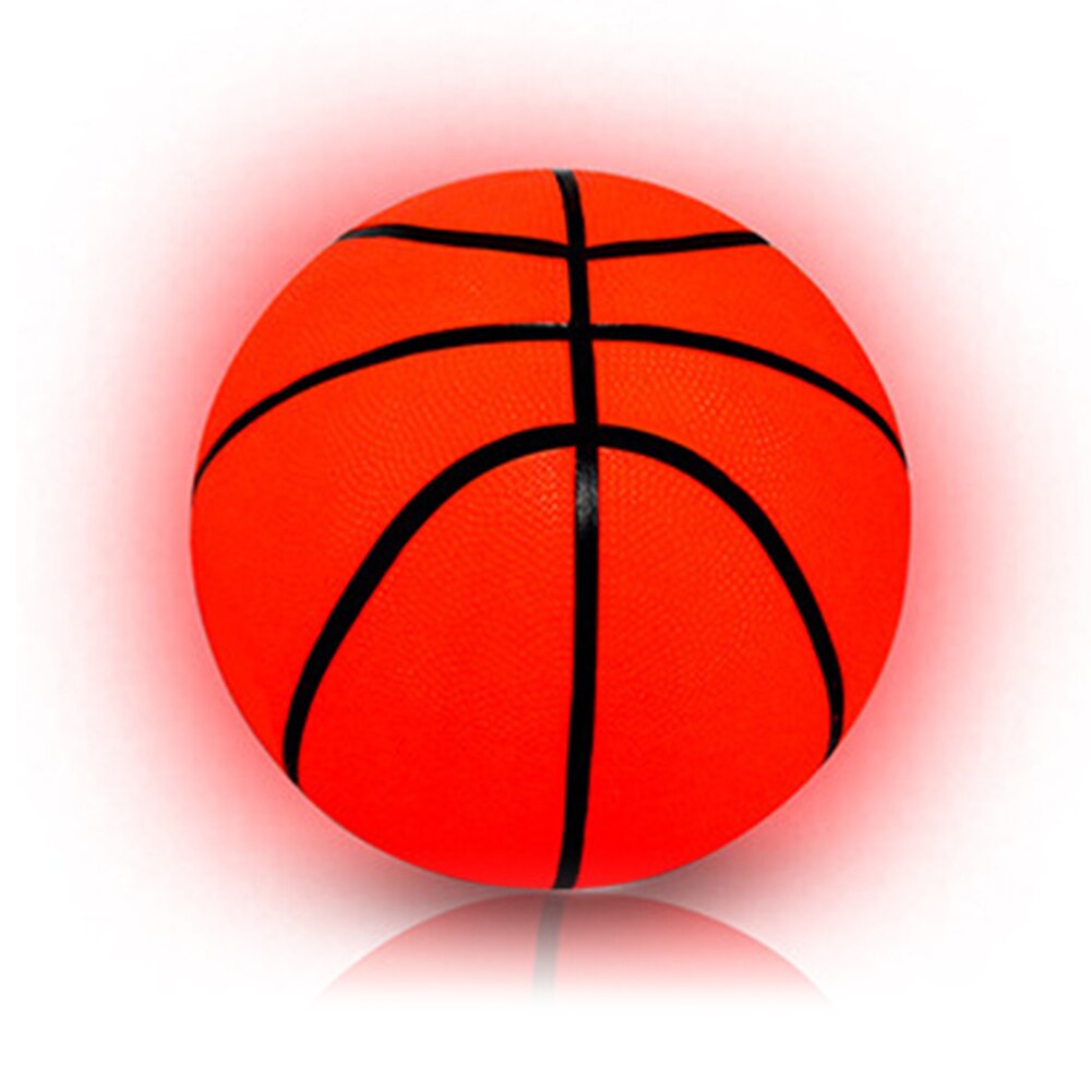 Light Up LED Basketball Rubber Ball High Brightness Glowing Rubber Basketball Wear-Resistant Glowing Basketball Night Sports