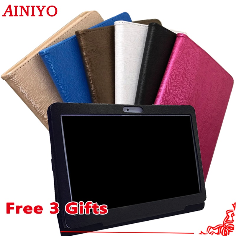 Pu Leather Cover Voor Prestigio Multipad Grace 3101 PMT3101_4G_D 10.1 Inch Tablet Folio Stand Case + Screen Film