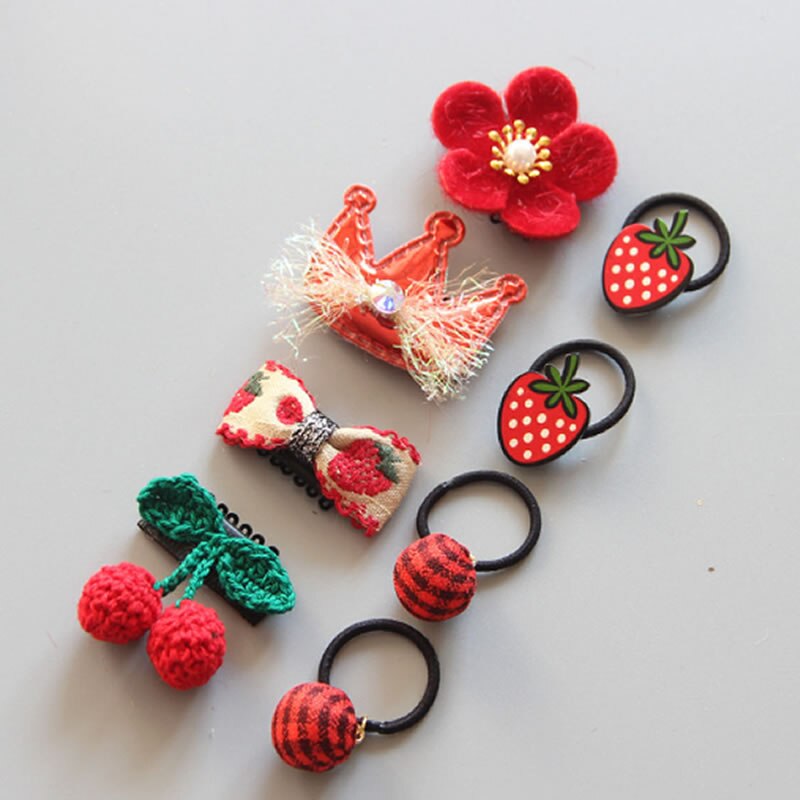 Capelli del bambino Della Forcella Della clip Accessori Dei Capelli Del bambino della ragazza Della clip dei bambini della clip di Capelli di Pollice in Gomma fascia Dei Capelli Della fascia impostato