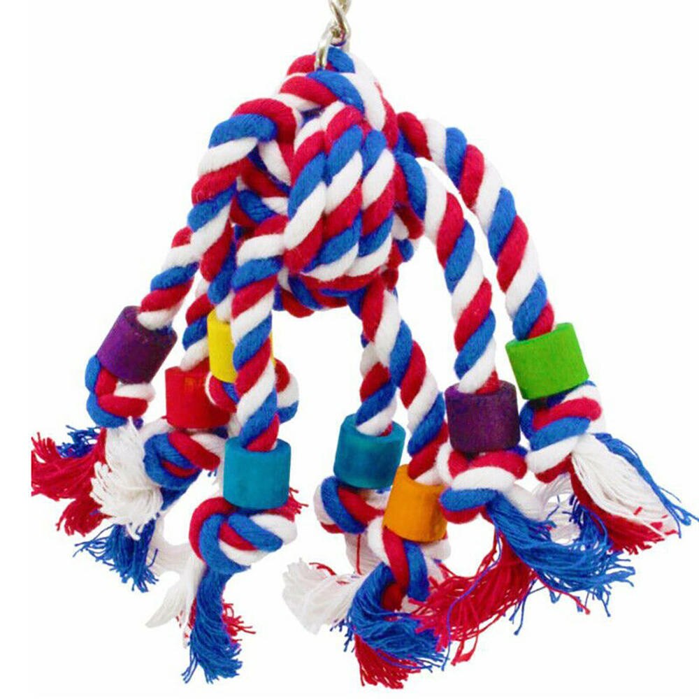 Cacatúa de colores para mascotas, juguete para morder para pájaros, jaula duradera para loros, juguetes para morder, soporte para mascotas, accesorios de entrenamiento, herramienta