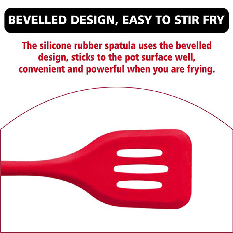 Silicone Turner Shovel Egg Fish Frying Pan Scoop Spatula Fried Shovel Cooking Utensils Food Grade Kitchen Tools