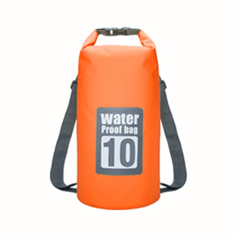 5L/10L/15L/Wasserdichte Taschen Trockenen Tasche PVC Wasserdichte Rucksack Sport Tasche Rafting Schwimmen Rucksäcke Undurchlässig Trockenen tasche # ED: 10L Orange