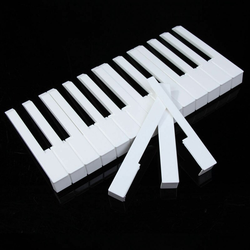 52 Stks/partij Piano Accessoires Witte Piano Keytop Reparatie Onderdelen Voor Piano(5.1Mm)