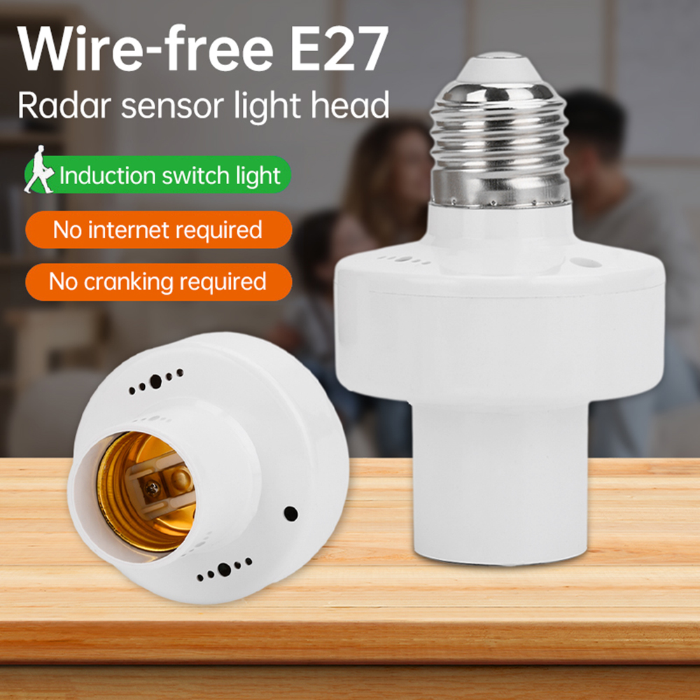 360 stopni PIR indukcyjny czujnik ruchu LED lampka nocna podstawa gniazda E27 AC 85-265V czas opóźnienia regulowany przełącznik