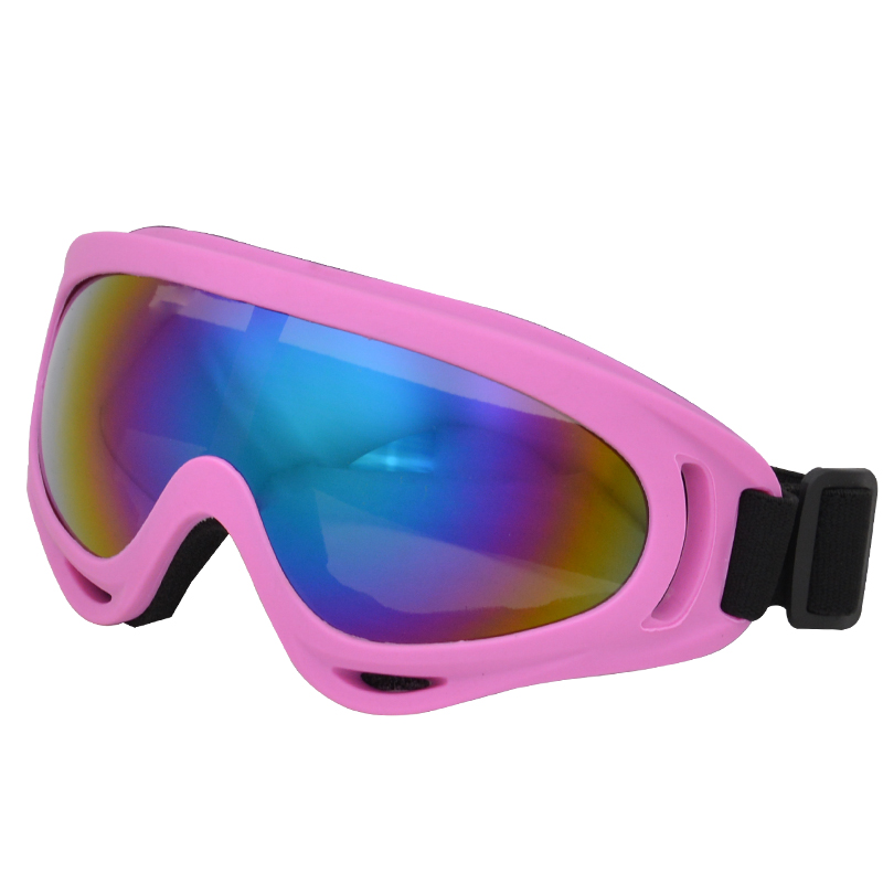 freundlicher Professionelle Winter Ski Brille Ski Snowboard Brille Sonnenbrille Brillen Anti-UV400 Sport Ausrügestochen für freundlicher Männer Frauen: Rosa-Farbe Linse