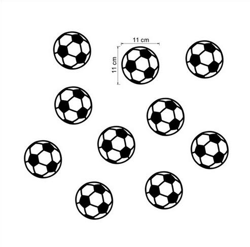3d Window Blue football Soccer wall stickers for kids rooms living room bedroom wall decals boys room decoration: 711