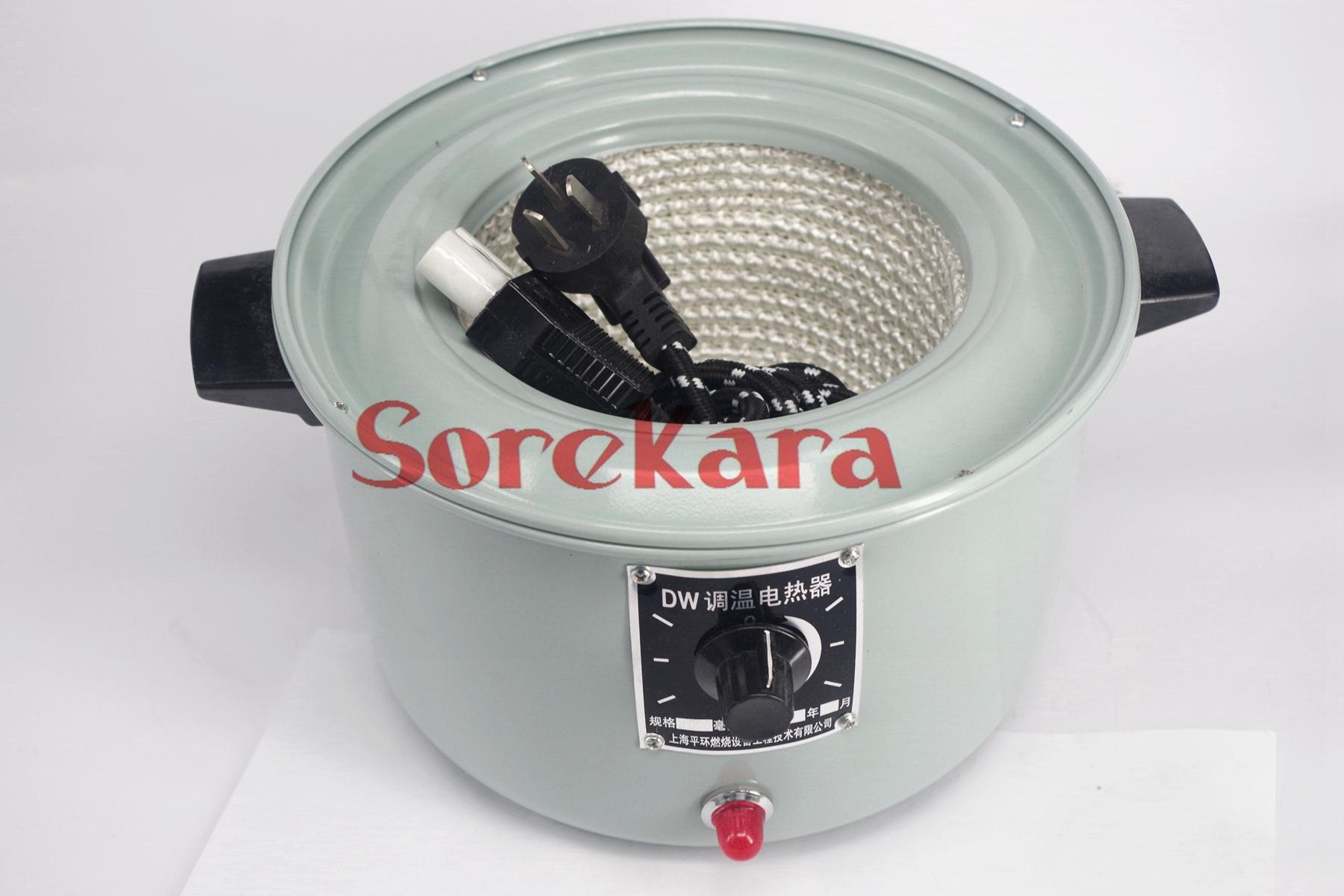 Bata de calefacción de regulación de temperatura eléctrica, 500ml, 300W, temperatura ajustable