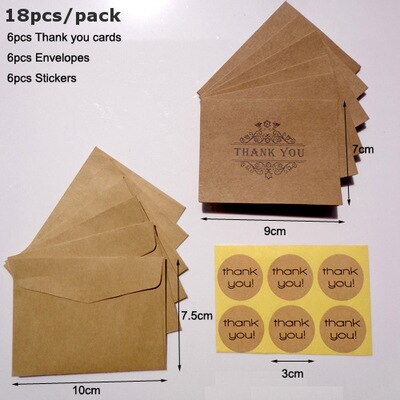 Retro Wedding Invitations Kraft Paper Envelopes Blank Paper Invitation Cards Thank You Card Bifolded Inserts With Envelope: 1