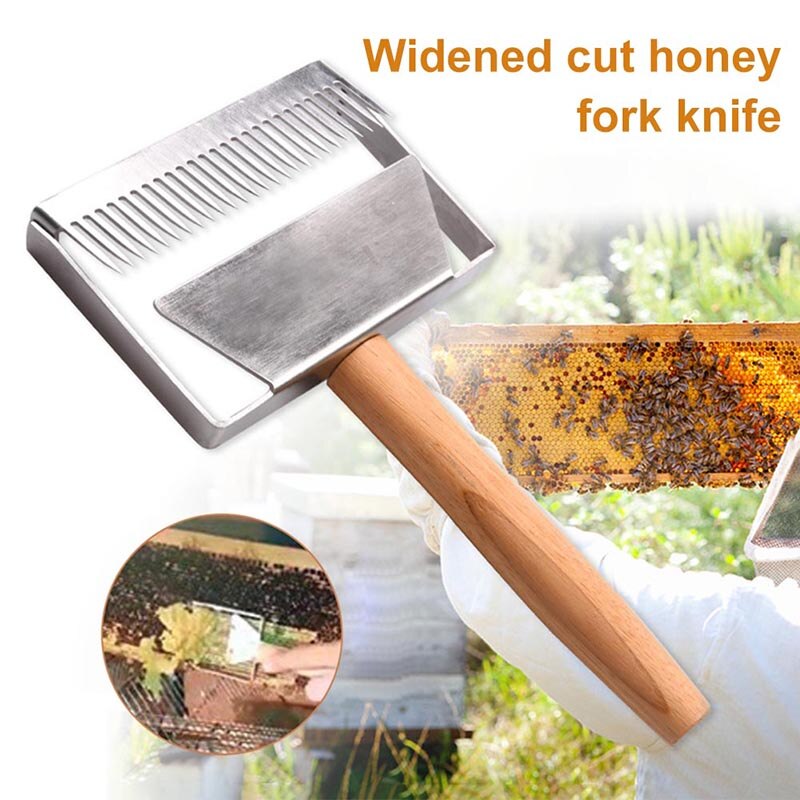 Honey Uncapping Fork Scraper Knives Food Degree Stainless Steel Honey Uncapping Tool LB88