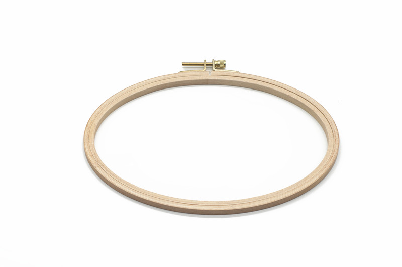 Wooden Embroidery Hoops Frame Set Oval Embroidery Hoop For DIY Cross Stitch Needle Craft Tool: light yellow